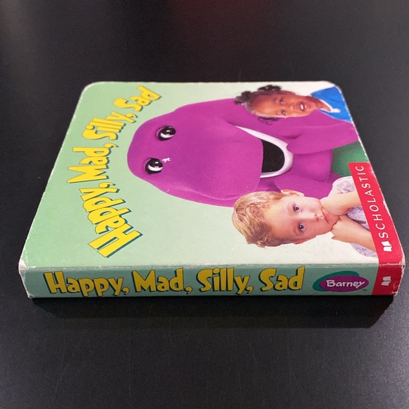 Barney: Happy, Mad, Silly, Sad - Scholastic Board Book - Picture 8 of 8